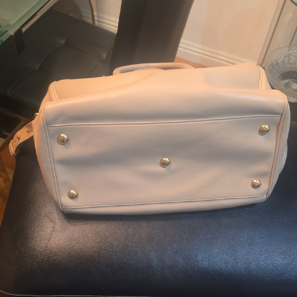 Saint Laurent Cream Satchel Leather Bag AUTHENTIC - Picture 11 of 13